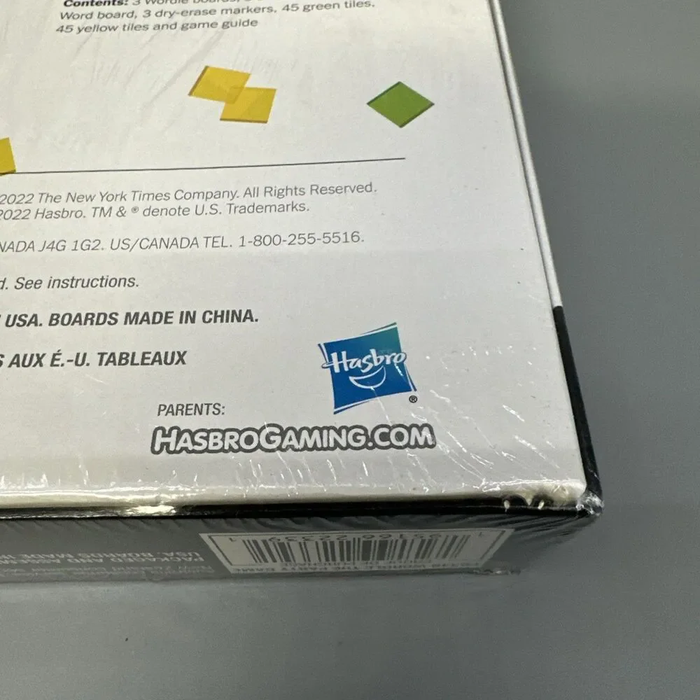 NEW WORDLE The Party Game Table Top Game Board Hasbro - Sealed - Damaged Plastic